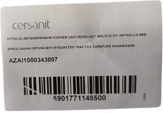 Cersanit Пластмасов Сифон За Мивка