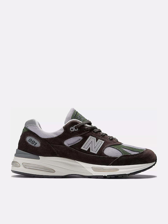 New Balance 991v2 Miuk Adidasi Maro