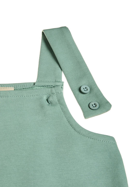 Kids Set With Dungarees Winter 2 Pieces Green 00470975MENTA