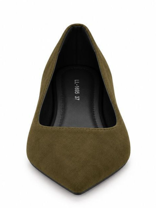 Damen Ballerinas Grüne