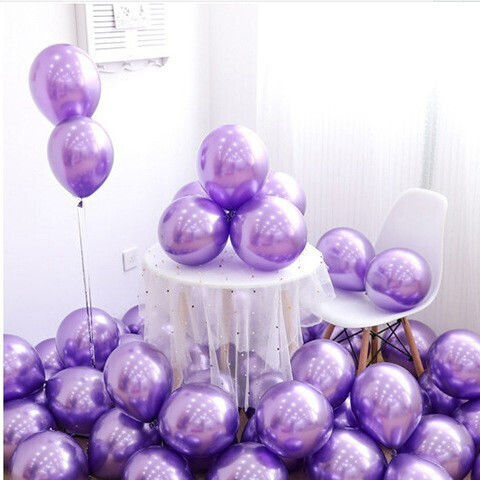 Set 12 Baloane Latex Violet 13 cm