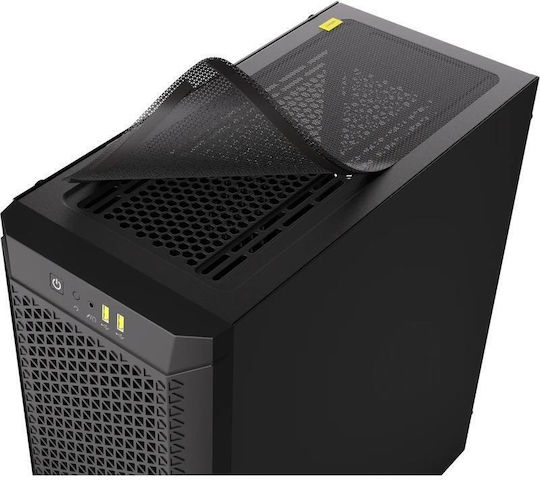 Corsair 480T Airflow MT Gaming Midi Tower Carcasă PC cu Fereastră Laterală și Iluminare ARGB Negru