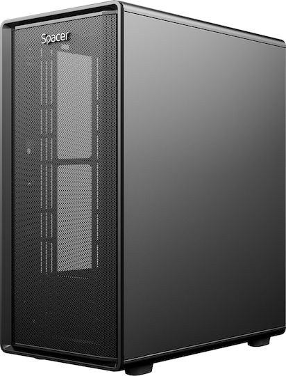 Spacer Dragon Gaming Middle Tower Carcasă PC cu Deschidere Laterală Negru