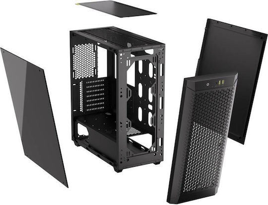 Corsair 480T Airflow Gaming Middle Tower Carcasă PC cu Deschidere Laterală Neagră