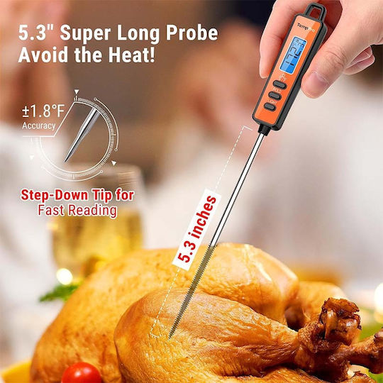 TempPro TP-01A Digital Lebensmittelthermometer mit Sonde -50°C / +300°C