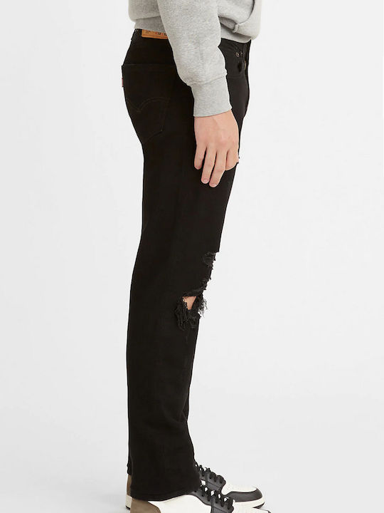 511 Herren Jeanshosen Elastisches Slim Fit Schwarz