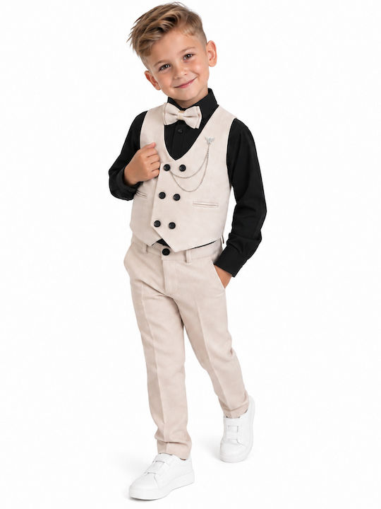Kids Clothing Sets Summer Beige 5 Pieces