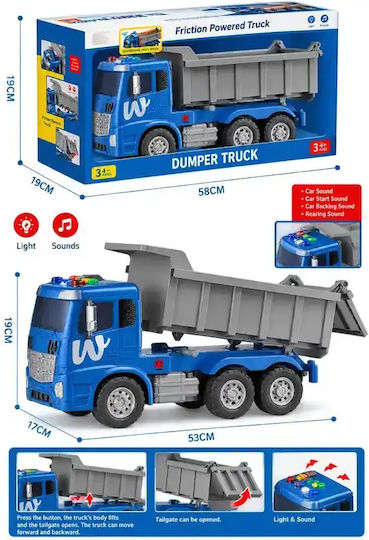 Gounaridis Toys Pull Back Truck for Ages 3+