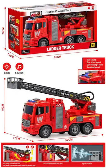Gounaridis Toys Fire Truck Pull Back for 3+ Years