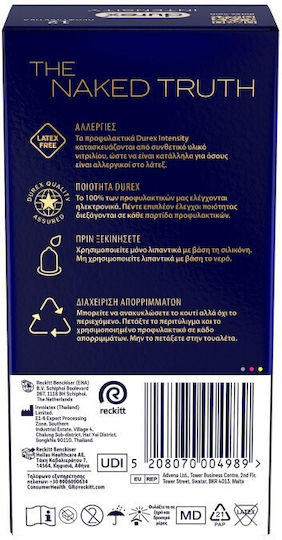 Durex Προφυλακτικά Intensity Regular 12τμχ