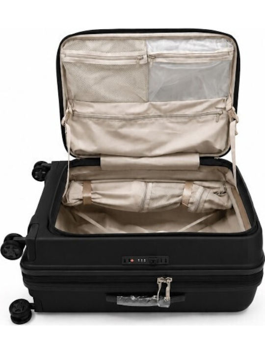 Nautica Valiză de Călătorie de Cabină Dura Neagră cu 4 Roți Înălțime 55cm Nautica Valiză de Călătorie de Cabină Dura Neagră cu 4 Roți Înălțime 55cm