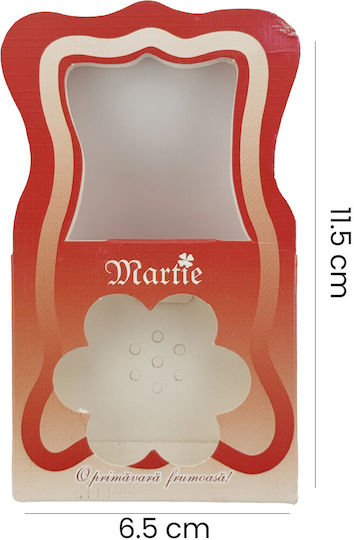 Set Brățară Martisoare Ambalare Flippy 200 Bucăți Cutii Brosă Model Roșu