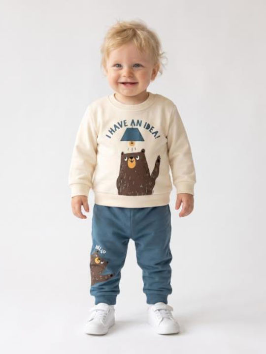 Trax Kinder Trainingsanzüge Beigen Sweatpants Set Trax Kinder Trainingsanzüge Beigen Sweatpants Set
