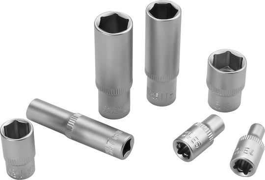Kraft & Dele Cheie cu Clichet cu Tubulare 1\4" & 3\8" 56 Bucăți