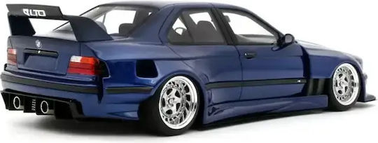 Model Mașină BMW E36 Lto Sedan Turbo Khyzyl Saleem Avus Albastru 2023 Scara 1:18 Otto Models Ot1174