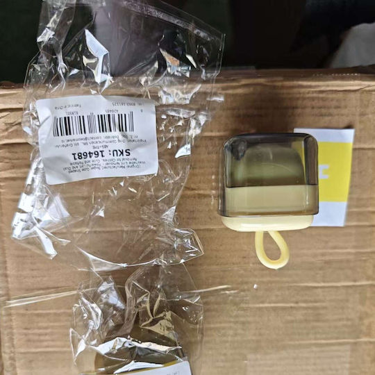 Rola pentru Scame Flippy Lavabilă Îndepărtător de Scame Cubică din Plastic Portabilă Drăguță 6 X 4.3 X 4.3 Cm Cremă