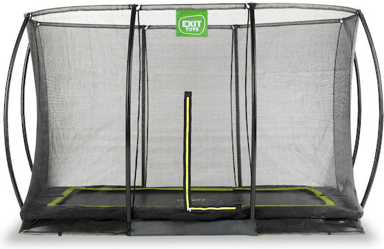 Exit Toys Silhouette Trampoline Draußen 305x214cm mit Netz Schwarzes