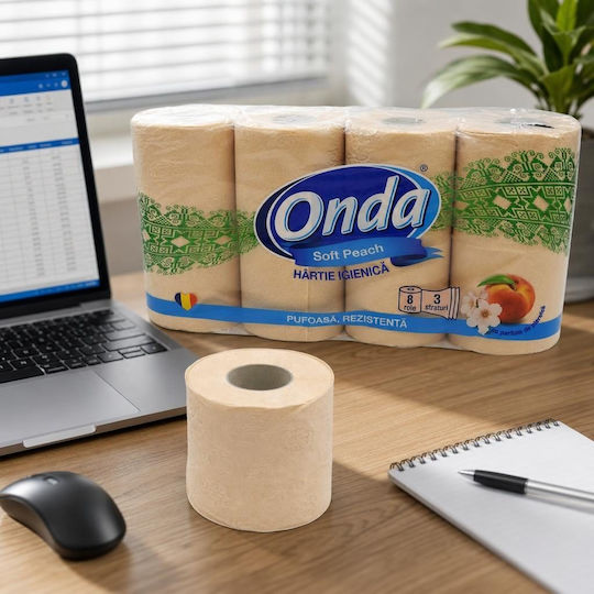 ONDA Hârtie igienică 8 role 3 foi