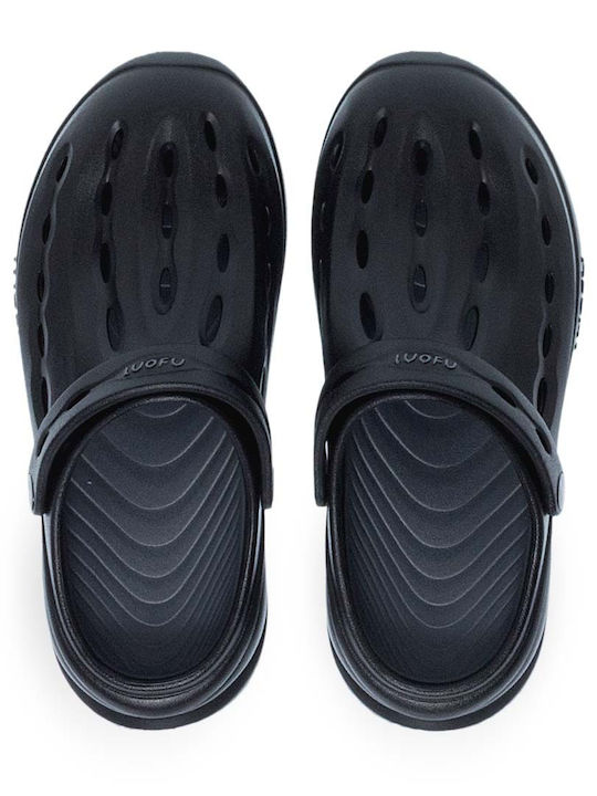 Luofu Men's Anatomic Black Clogs Luofu Men's Anatomic Black Clogs