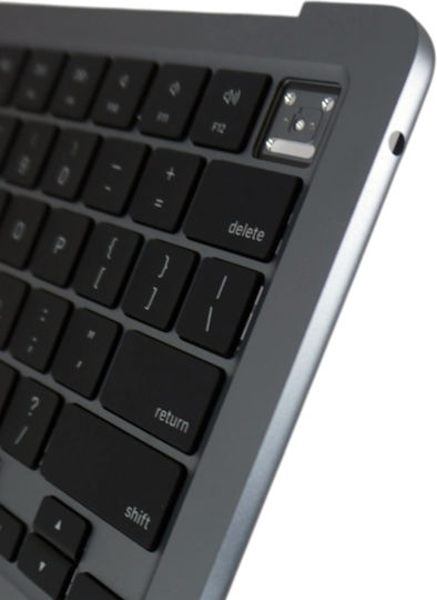 Tastatură Laptop Keyboard Palmrest Apple MacBook Air 13" M3 A3113 Early 2024 Emc 8611 661-40229 661-40228 661-40227 661-40229 661-40230 US Gri Κωδ.41592uspalmgray