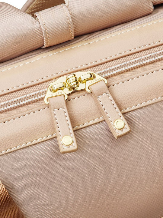 Delsey Backpack Laptop Bag in Beige Colour