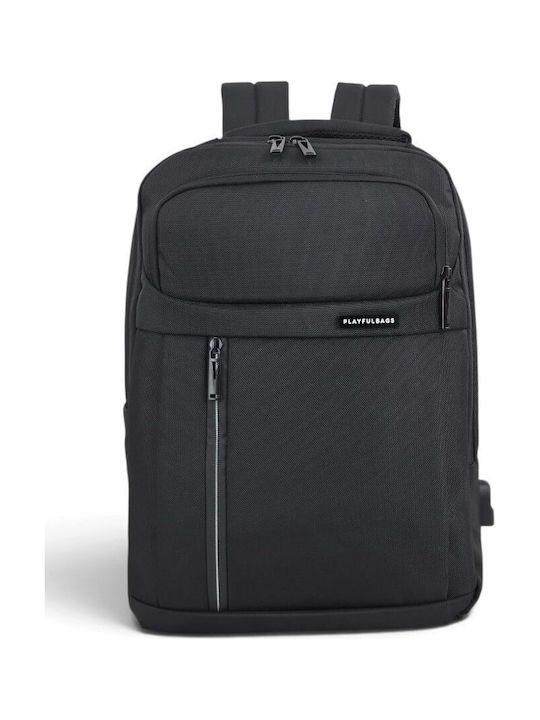 Playful Bags Backpack Αδιάβροχο 23lt Μαύρο
