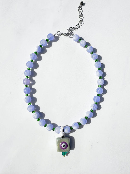 Kaleido Necklace Purple Eye