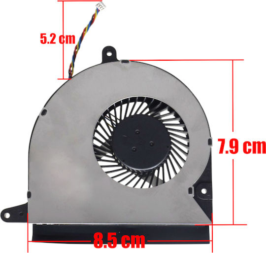 Лаптоп Вентилатор За Процесор Asus Expertcenter Pn52 Pn53 Pn65 Pn52-s7031md Pn52-bbr758hd Vivo Mini Pn64 Dfs2001052p0t 13070-02450100 4pin Код 81793