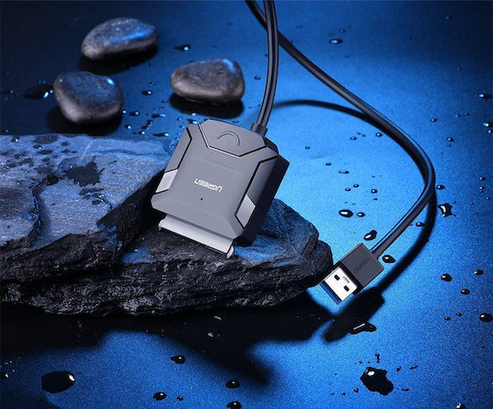 Ugreen CR108 Αντάπτορας SATA to USB 3.0 5Gbps Data Transfer HDD SSD Χωρίς Τροφοδοτικό Μαύρο