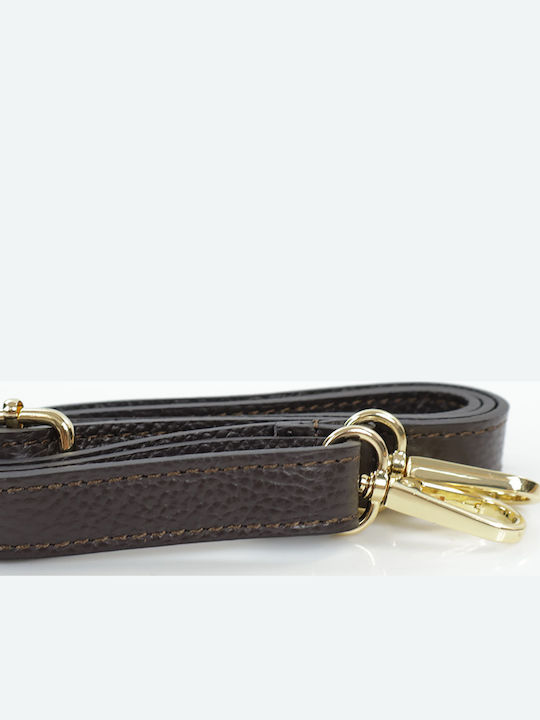 Mireva Δερμάτινη Γυναικεία Tote Τσάντα Καφέ