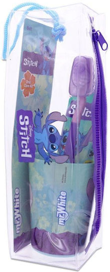Mr White Stitch Pouch Set 3τμχ Παιδικό Σετ Βουρτσίσματος Δοντιών