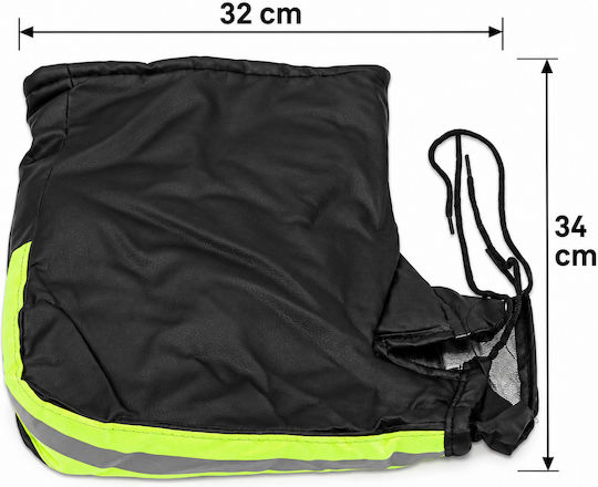 Angel Shopping Motorcycle Hand Rain Covers Waterproof Reflective Strip Pu Green