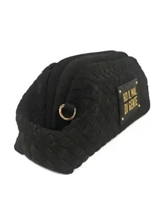 Women's Black Drawstring Bag