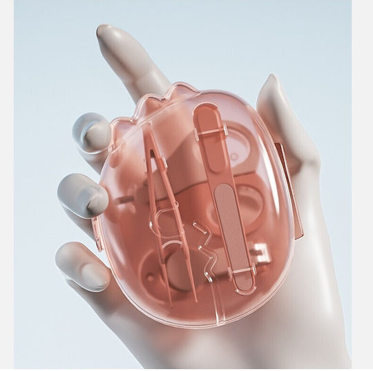 Σετ Περιποίησης Νυχιών Μωρού Ροζ 4τμχ