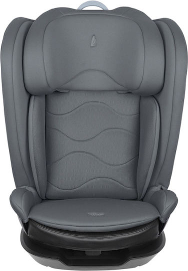 Kikka Boo I-Wave Kindersitzerhöhung mit Rückenlehne i-Size mit ISOfix Graphit