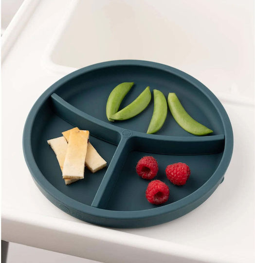 Eco Rascals Kinderteller aus Silikon Blau