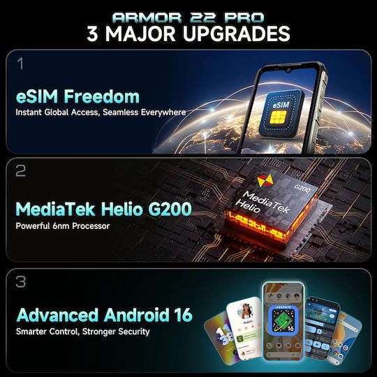 Ulefone Ulefone Armor 22 Pro (8/128GB) Robustes SmartPhone Schwarz