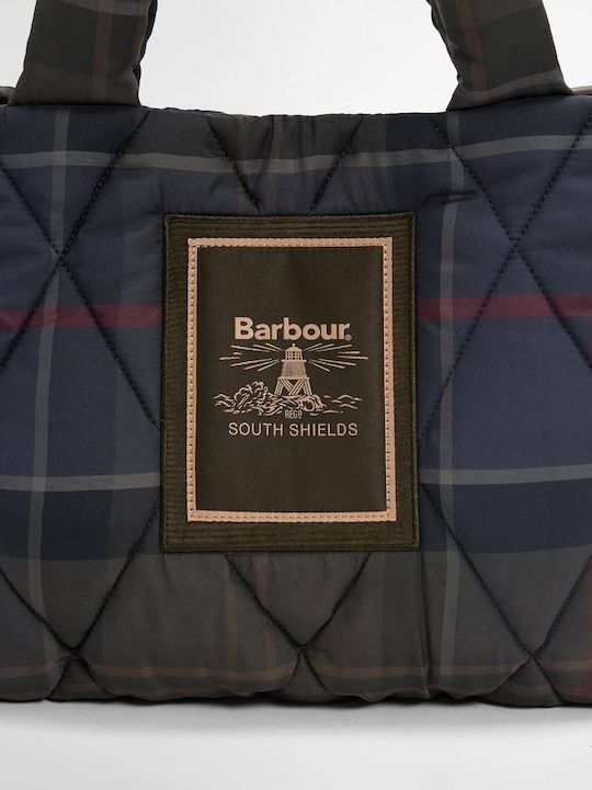 Tartan Fabric Women's Tote Bag Black