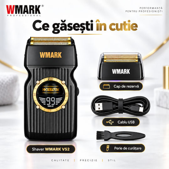 WMARK BIRAI1240 Vintage Elektrische Rasierer Körper Wiederaufladbar