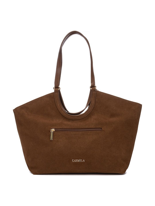 Damen Schulter- / Hand- / Crossbodytasche Camel