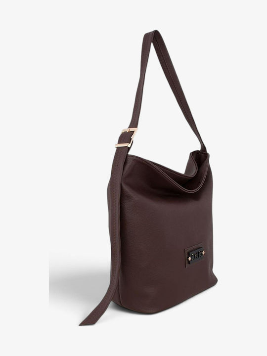 Damen Schultertasche Braun