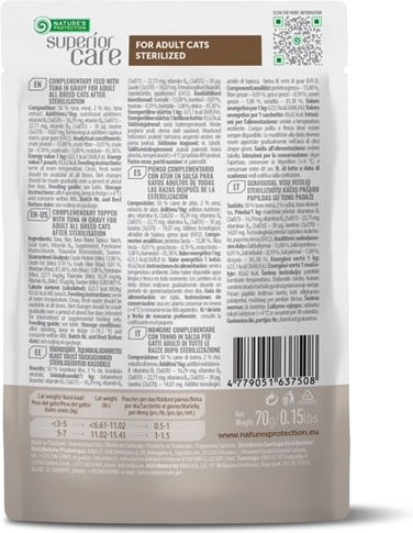 Nature's Protection Υγρή Τροφή για Ενήλικες Γάτες σε Φακελάκι 70gr