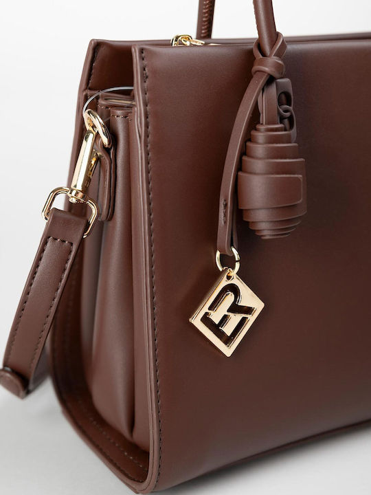 Damen Satchel Tasche Braun