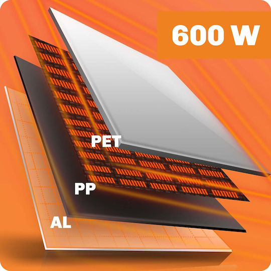 Berdsen Πάνελ Υπέρυθρης Θέρμανσης Δαπέδου 600W Μπεζ 100x60cm