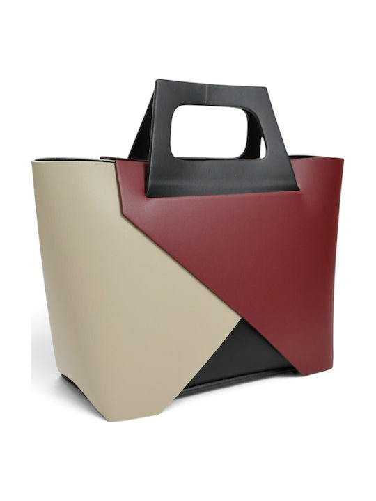 Leather Women's Tote Bag Red