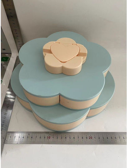 Kunststoff Dessert Turm Ständer Blau P26xL26xH11.5cm
