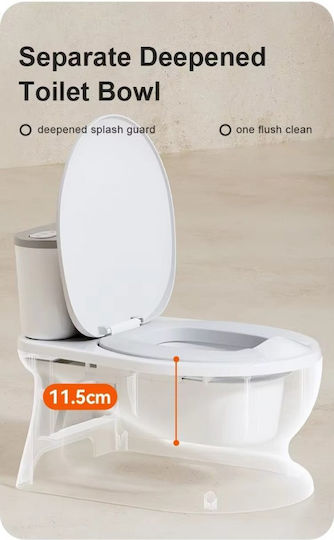Little Mom Pottie Toilet with Lid Blue