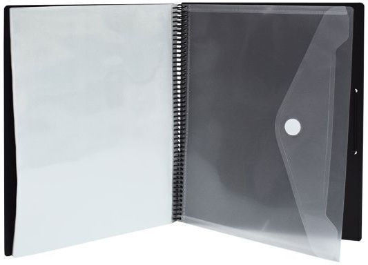 Skag Σούπλ Spiral Α4 30θ Λάστιχο & Θήκη Μαύρο 305358