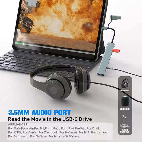 8-Port USB 3.0 Hub with USB-C Connection