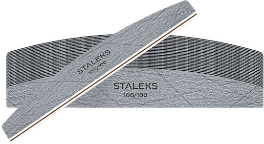 Staleks Pro Mineral Nail File Smart 40 100/100 Crescent 25pcs